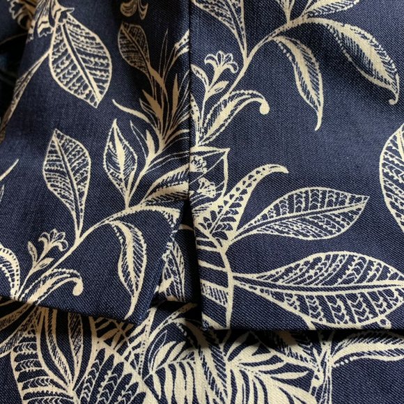 RAFAELLA Comfort Capris Pullon Blue White Floral 6 - Picture 5 of 7